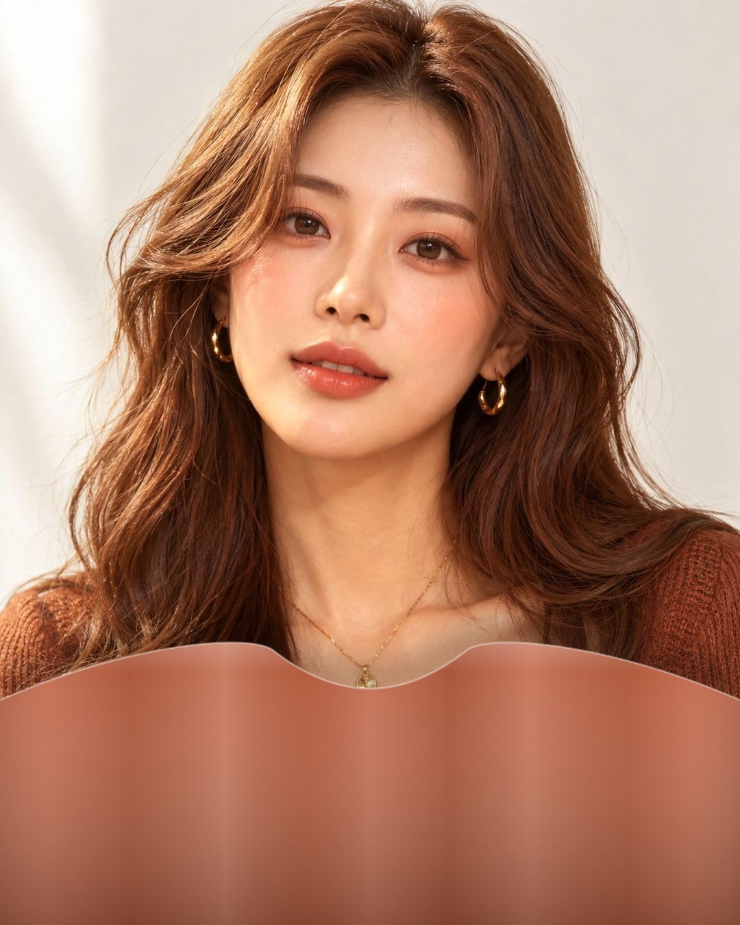 테라코타 천을 댄 인상 예시